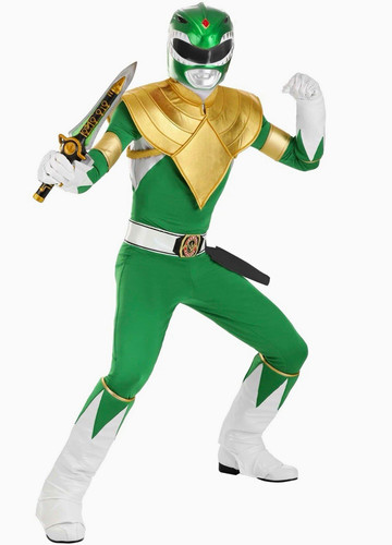 Power rangers authentic green - rangers,