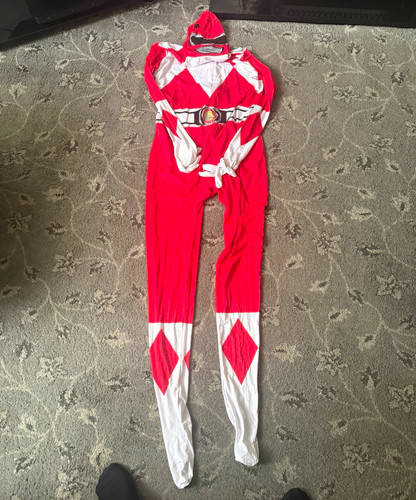 Red power ranger morphsuit - power,